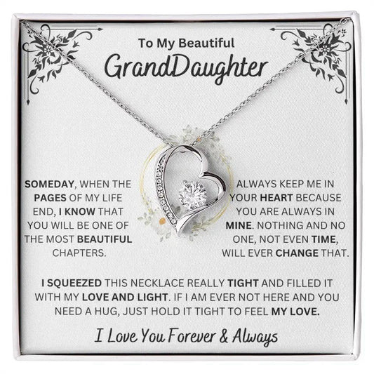 Always Keep Me In Your Heart - Granddaughter Necklace from Grandpa