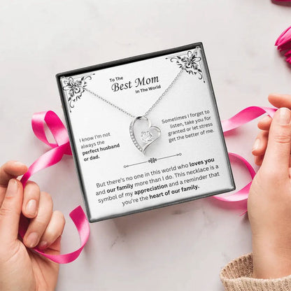 To The Best Mom Necklace - Mother's Day Gift