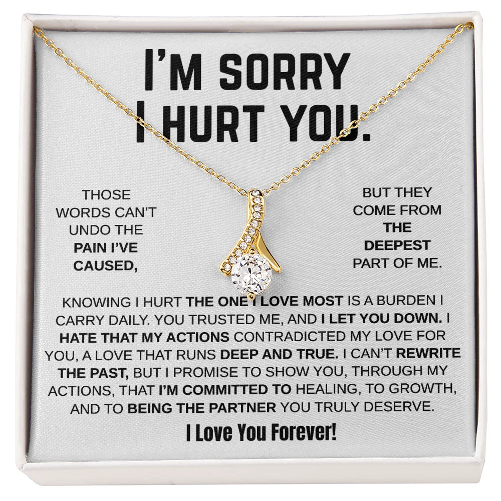 Apology Gift For Her - Alluring Beauty Necklace - I'm Sorry I Hurt You!