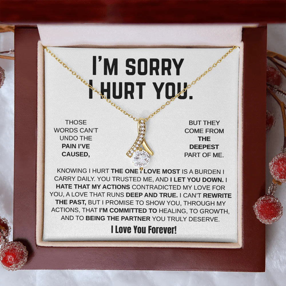 Apology Gift For Her - Alluring Beauty Necklace - I'm Sorry I Hurt You!