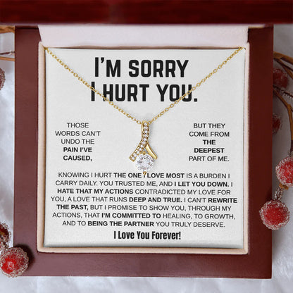 Apology Gift For Her - Alluring Beauty Necklace - I'm Sorry I Hurt You!